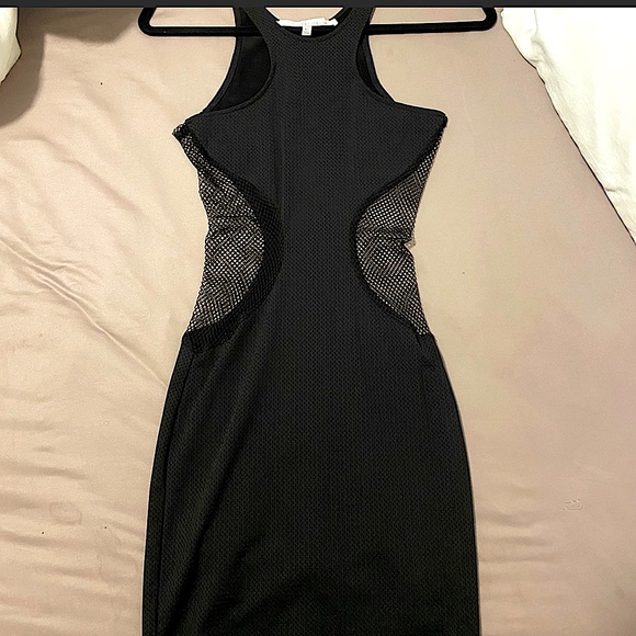 Lovers + Friends Dresses & Skirts - NEW Lovers + Friends Black Fishnet Dress